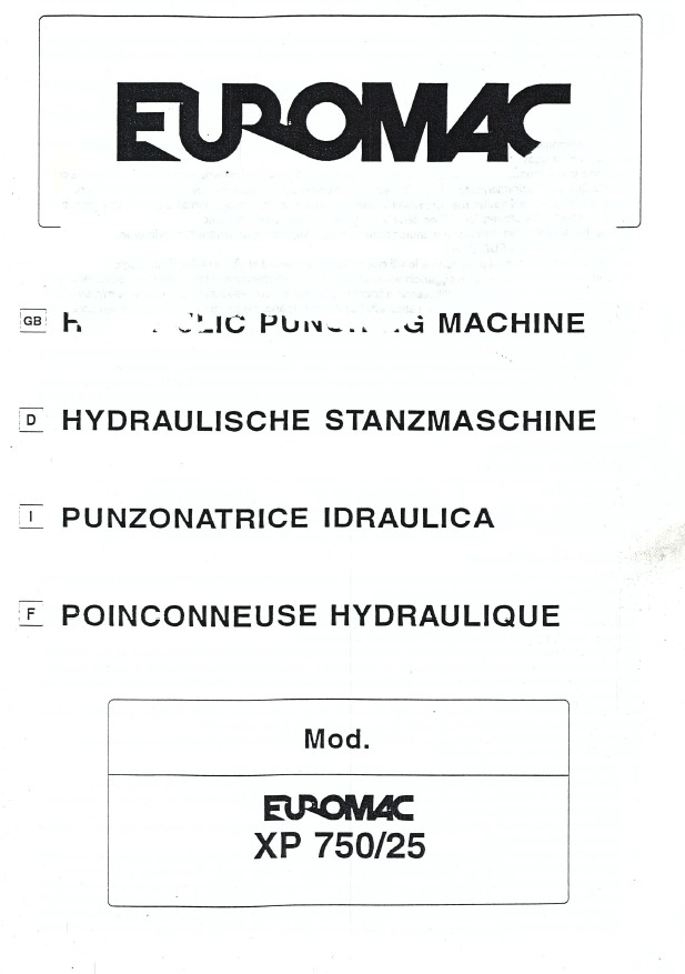 Punzonatrice idraulica Euromac