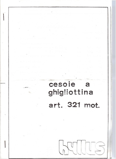 Cesoia a ghigliottina Hyllus