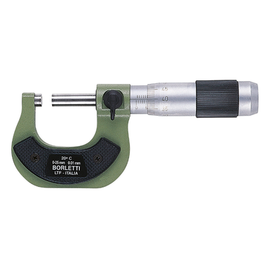 Micrometro centesimale per esterni 0-25mm