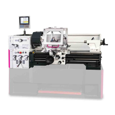 Tornio parallelo di precisione con visual. di quote digitali