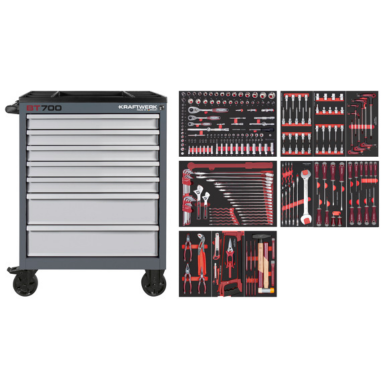 Carrello Kraftwerk attrezzato nero grigio