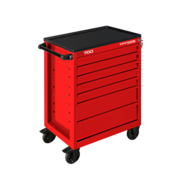 Carrello Kraftwerk attrezzato rosso
