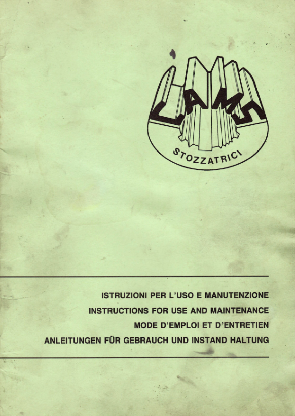 Stozzatrice Cams MOD 200 Sacte